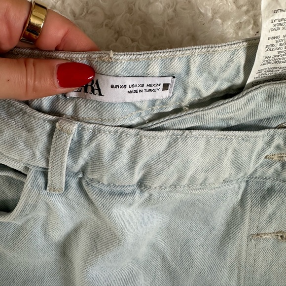 ZARA Light Denim Asymmetrical Skort 💙🦋 - Picture 4 of 4